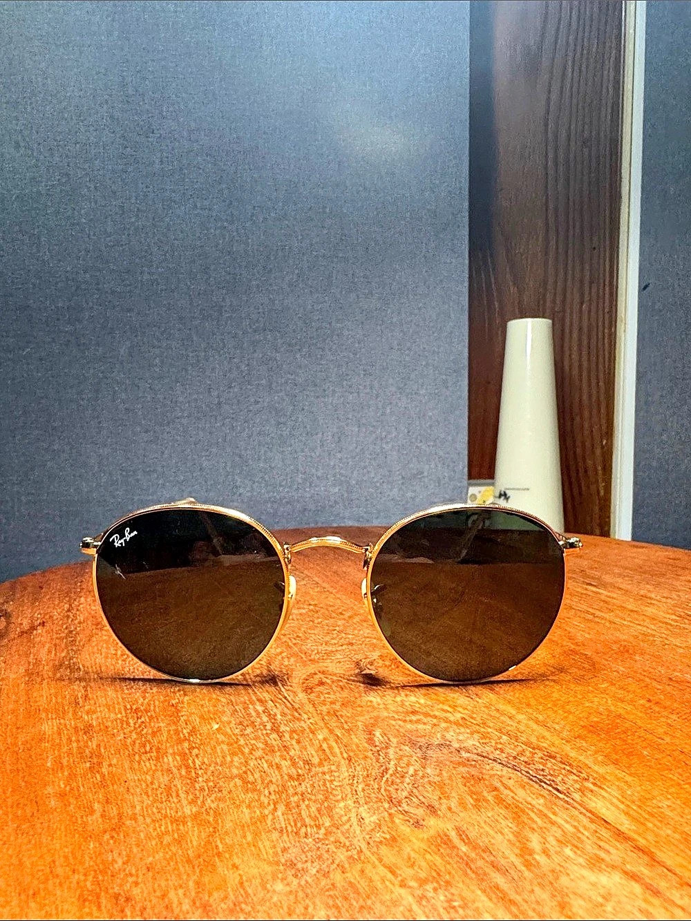 Ray-Ban Round Metal RB3447 Sunglasses Gold